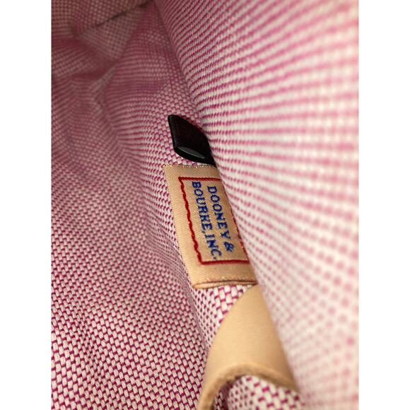 DOONEY & BOURKE LIGHT PINK SIGNATURE PRINT CANVAS  SHOULDER BAG - Picture 16 of 16